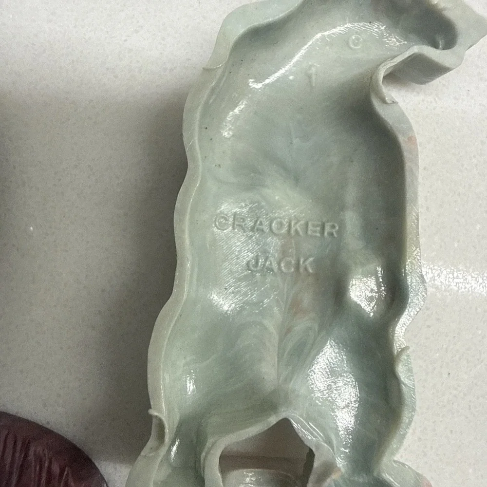 Early Vintage Cracker Jack Prize Charms Lot Whistles Figures Animals 1940s–60s